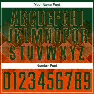 Custom Orange Green Sublimation Soccer Uniform Jersey Custom Orange Green Sublimation Soccer Uniform Jersey