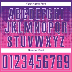 Maillot de football personnalisé rose violet-blanc par sublimation