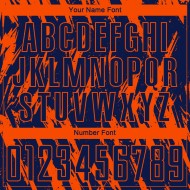 Custom Orange Navy Sublimation Soccer Uniform Jersey Custom Orange Navy Sublimation Soccer Uniform Jersey