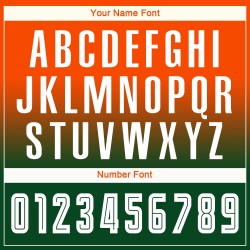 Maillot de football personnalisé à manches longues, orange, blanc et vert, par sublimation, à la mode